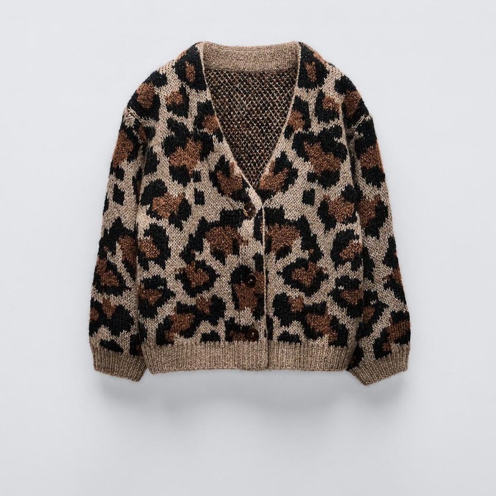 Leopard Print Girls Sweater. Zara. NWT. 2 years.